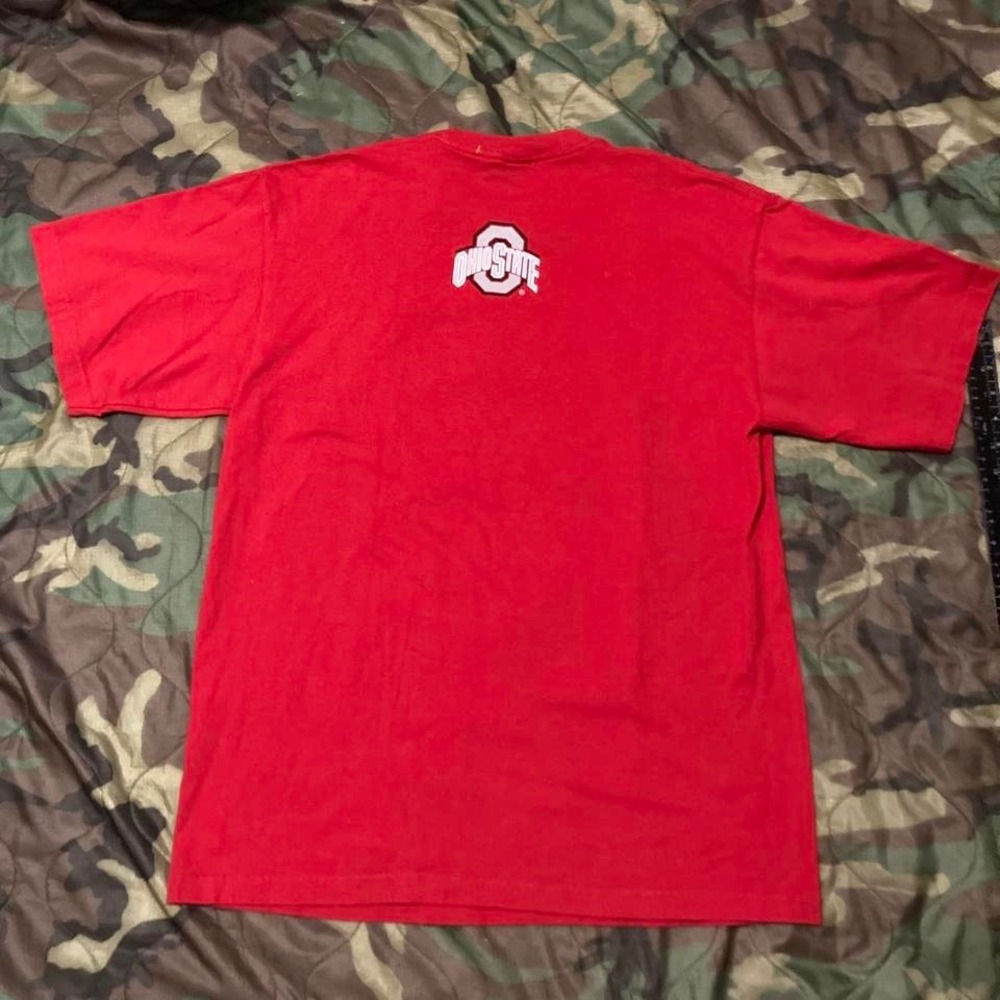 Starter vintage 00s Ohio state buckeyes big print graphic tee cotton size M/20.5 - Picture 5 of 8